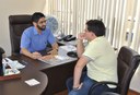 Gerson Sutil recebe Presidente do Asilo e Secretária de Segurança Gerson Sutil recebe Presidente do Asilo e Secretária de Segurança