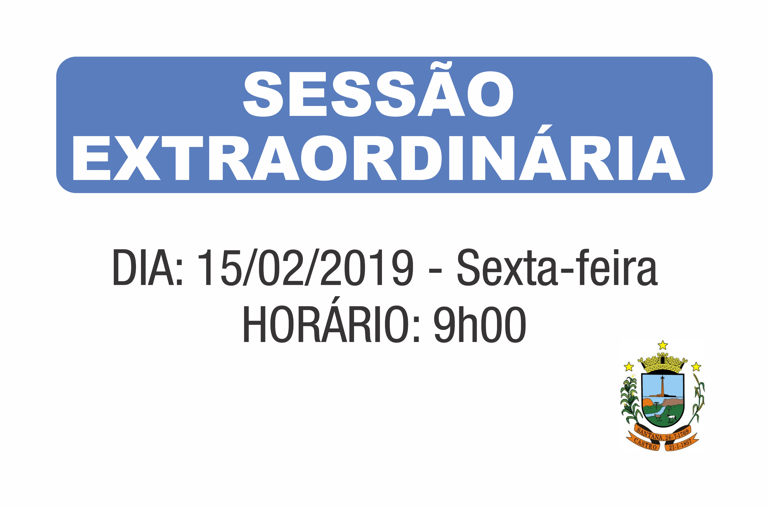 Vereadores são convocados para Sessão Extraordinária