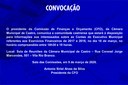 CONVOCAÇÃO PARA REUNIÃO DA COMISSÃO DE FINANÇAS E ORÇAMENTO (CFO)