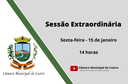Cancelada extraordinária desta quarta-feira (13/01) Cancelada extraordinária desta quarta-feira (13/01)