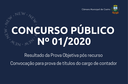 Concurso- Prova de títulos para o cargo de contador Concurso- Prova de títulos para o cargo de contador