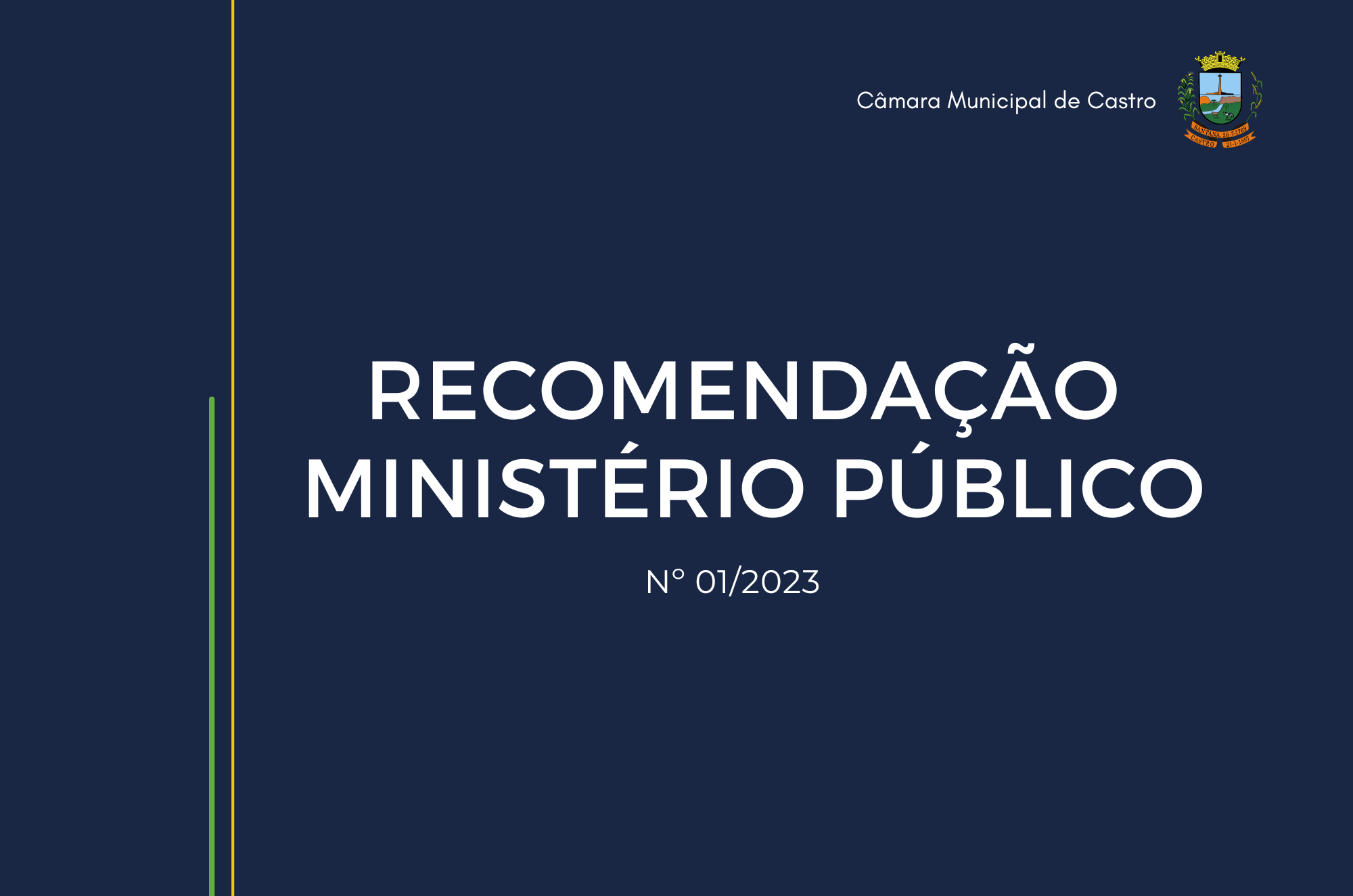 MP apresenta recomendação para o Legislativo