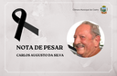 Nota de pesar- Falecimento de Carlos Augusto da Silva Nota de pesar- Falecimento de Carlos Augusto da Silva