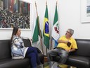Vereadora Fátima Castro e ex-secretário Izidro Guedes - 11-2-2020.JPG