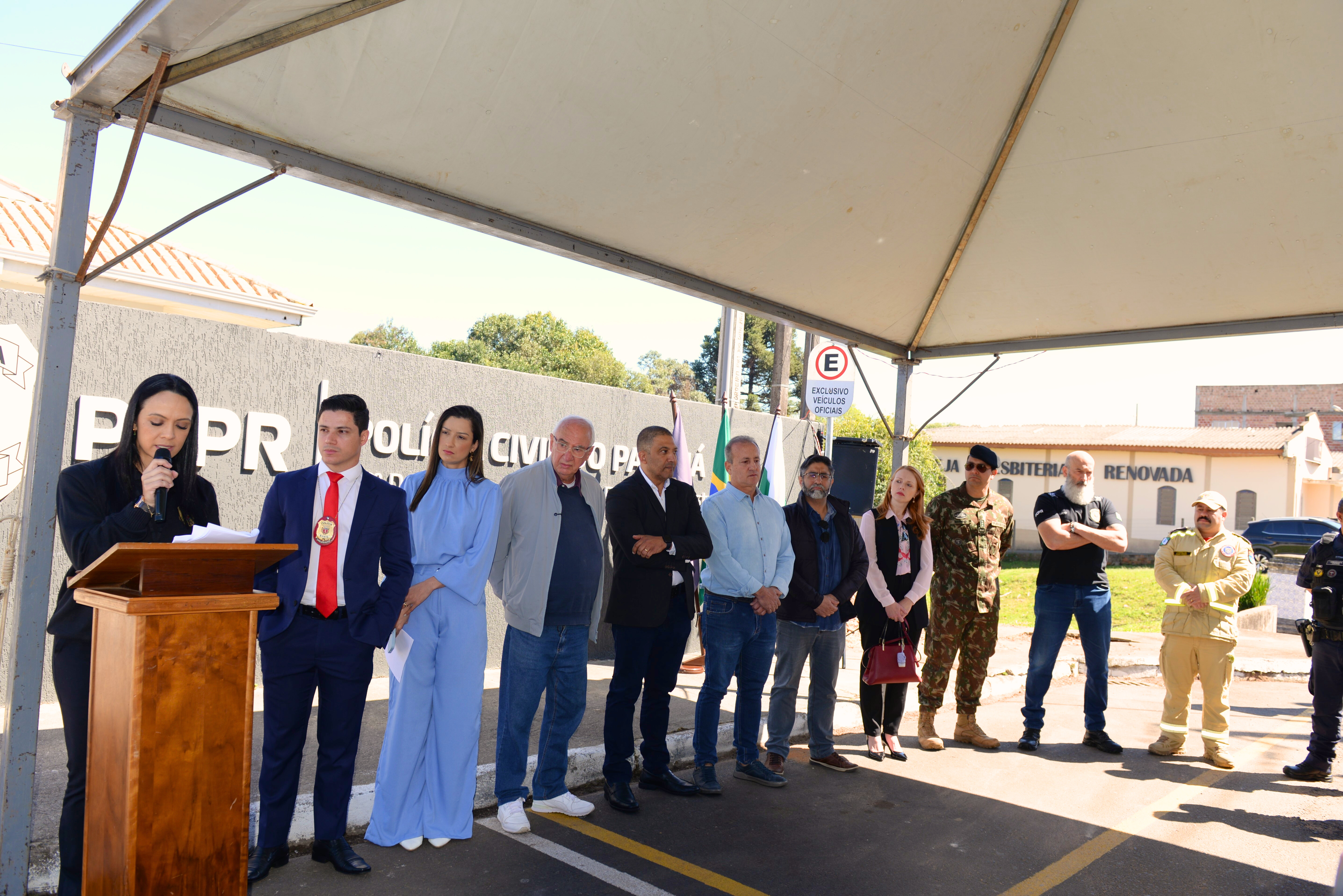 Vereadores prestigiam inauguração da nova Delegacia de Polícia Civil de Castro